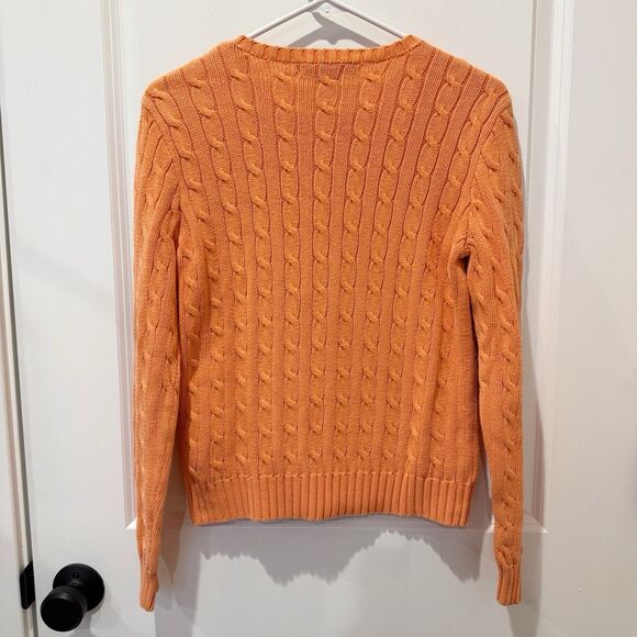 Vintage Ralph Lauren Cable Knit Sweater Size Medium Classic Old Money Preppy 90s - Picture 4 of 6